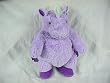 Purple Unicorn Plush Backpack 18" H