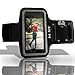 Fathers Day Gift Armband for iPhone 6 Plus by MiNE® Hands Free Apple Accessories Adjustable Sports Running Arm Band for Your Cell Phone + Black Case Smartphone Holder