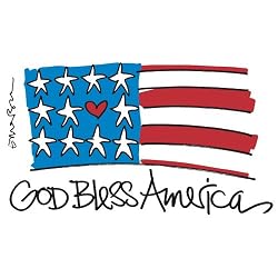 God Bless America - White Nightshirt in a Bag
