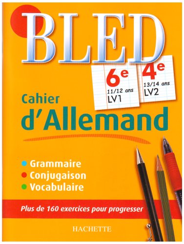 Cahier d'allemand 6e LV1, 4e LV2