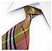 Striped Silk Woven Classic Check Man's Business Tie Necktie Korea Style Ties, Multicoloured, One Size
