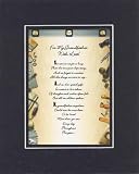 For My Grandfather, with Love 8 x 10 inches Poem on 11 x 14 inches Double Beveled Matting