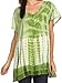 Sakkas Violet Embroidery Tie Dye Sequin Accents Blouse/Top