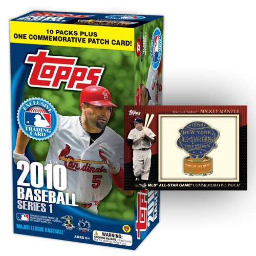 2010 Topps Series 1 Baseball MLB Factory Sealed Retail Box with Commemorative Patch Relic