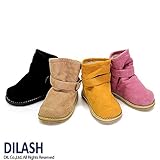 (ディラッシュ) DILASH 冬'14 ベルト付フェイクスエードブーツ 14 イエロー
