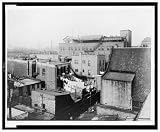 Historic Print (L): No. 224 - Chicago - Schools #1 and #2 - exterior - showing neighborhood