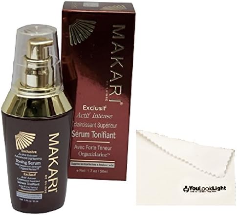 Makari Exclusive Active Intense Advanced Lightening Toning Serum with Organiclarine 1.7oz Come with Screen Cleaning Cloth Part Number/sku:mk-exclusiveserum