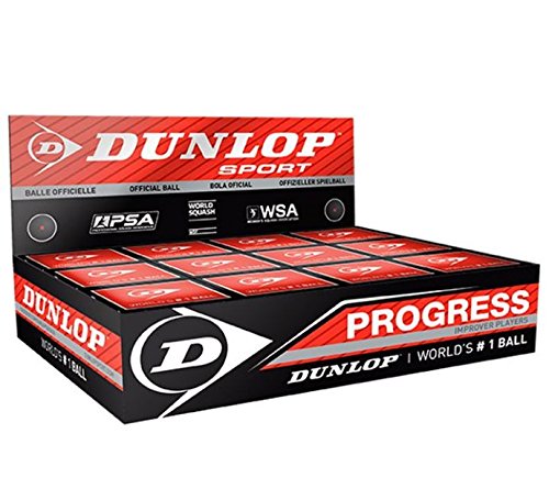 DUNLOPProgress Squash Ball BOX (12-Balls)