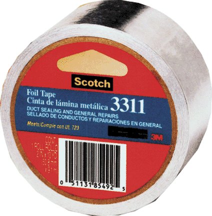 Tools: Scotch®  Foil Tape 3311, Silver 2 in x 50 yd