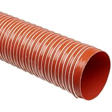 Heat-Flex GS Fiberglass Duct Hose, Iron Oxide Red, For Use With Air, Fume