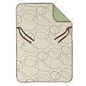 Rain or Shine Kids 'B' Blanket - Green Rings
