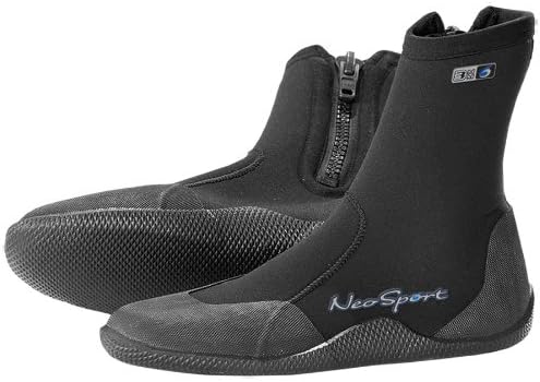 NeoSport Wetsuits Premium Neoprene 3mm Hi Top Zipper Boot