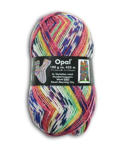 OPAL 靴下用毛糸 2102_Hundertwasser (フンデルトヴァッサー) 100g/玉, 425m