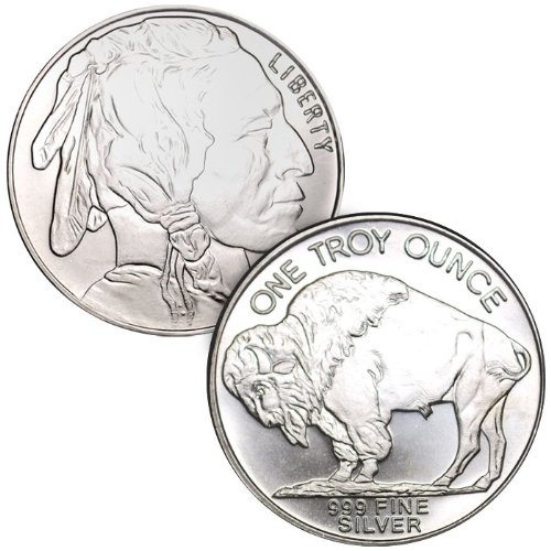 Buffalo Design - 1 oz .999+ Fine Silver Round