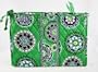 Vera Bradley Large Bow Cosmetic Bag Cupcake Green