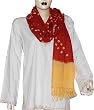Wool Scarf in Tie Dye Print Fashion Accessory India 23 .5 x 70 inches (tdstl014)