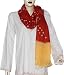 Wool Scarf in Tie Dye Print Fashion Accessory India 23 .5 x 70 inches (tdstl014)