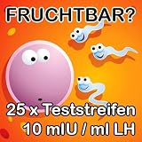 25 St�ck LH Ovulationstest Eisprungtest 10 mlU/ml hohe Sicherheitvon "ONE STEP"