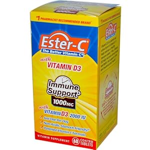 Ester-C Plus D Capsule, 60 Count