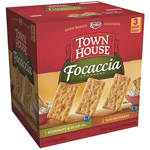 Townhouse Focaccia Crackers (9 oz., 3 pk.) Food, Beverages Tobacco Food