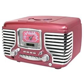 Click here to buy Crosley Pink Corsair Retro Clock Radio CR-612PI by Crosley.