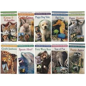 Growing Up Wild (10 VHS Collection) Cuddly Critters , Kittens & Kaboodles , Puppy Dog Tales , Frantic Antics , Fish Fiesta , Tons Of Fun , Fuzzy Wuzzy Bears , Happy Hoofers , Giraffe Jamboree Spouts Ahoy!