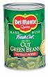 Del Monte Cut Green Beans, No Salt Added, 14.5 oz (Pack of 12)