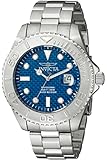Invicta Pro Diver Men's Quartz Watch with Blue Dial  Analogue display on Silver Stainless Steel Bracelet 15176
