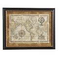 Antique World Map Under Glass