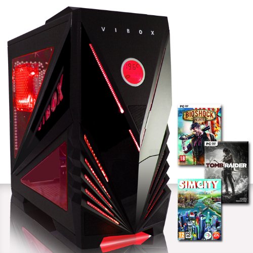 VIBOX Warrior 4 *** DEAL *** - Top Gaming PC, Multimedia, High Spec, Desktop, PC, USB3.0 Computer, - PLUS X2 FREE GAMES BUNDLE WORTH £80! ( Tomb Raider & Bioshock Infinite ) (New 4.2GHz Overclocked AMD, FX 4300 Fast Quad Core Piledriver Processor, 2GB ATI Radeon HD 7850 Graphics Card, Xigmatek 600W PSU, 2TB HDD Hard Drive, 16GB DDR3 RAM, No Operating Software)