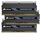 Corsair TR3X3G1600C8D Dominator 3 GB 3 x 1 GB PC3-12800 1600MHz 240-Pin DDR3 Core i7 Memory Kit