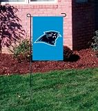 CAROLINA PANTHERS OFFICIAL LOGO GARDEN FLAG + STAND