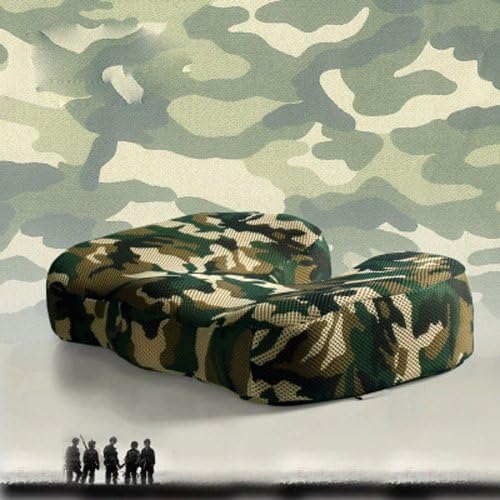 Love Home Coccyx Orthopedic Memory Foam Seat Cushion/seat Pad/chair Pad/ Chair Cushion/ Office Cushion/car Cushion/stool Cushion-relieve Spinal Compression Nerve Pain, Sciatica and Pressure Off Back and Legs-thickening Version- 15.7''*11.5''*3.5'' (camouflage)