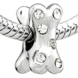 Pugster Dog Bone Bead Pandora Chamilia Biagi Charms Compatible