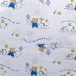 Luvable Friends Fitted Knit Crib Sheet, Friendship Blue Print