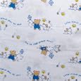 Luvable Friends Fitted Knit Crib Sheet, Friendship Blue Print