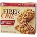 Fiber One Chewy Bars, Oats & Peanut Butter, 5-Count Boxes (Pack of 12)