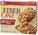 Fiber One Chewy Bars, Oats & Peanut Butter, 5-Count Boxes (Pack of 12)