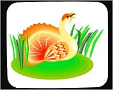 Decorated Mouse Pad with goose, wood, bird, animal, grouse, colorful