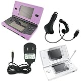 Gizmo Dorks Bundle: 4 in 1 Pink Silicone Skin, Car Charger, Wall Charger, and Screen Protector with Lint Cloth for Nintendo DS Lite (DS Lite not included!)