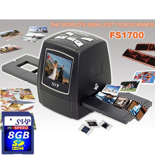 SVP FS1700 Black (8GB included)Digital Film Scanner w/ 2.4