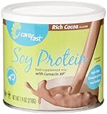 Carefast Rich Cocoa, Soy Protein Powder, Food Supplement Mix, 7.4-Ounce Cans (Pack of 2)