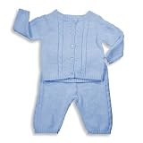 Hartstrings Baby - Infant Boys Long Sleeve Sweater Set, Light Blue