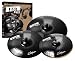 Zildjian Pitch Black Box Set Cymbal Package (15 Inch Hi Hats, 18 Inch Crash, 22 Inch Ride)