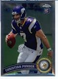 2011 Topps Chrome Football Card #TC165 Christian Ponder RC - Minnesota Vikings (RC - Rookie Card) NFL Trading Card in Protective Screwdown Case!