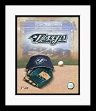 Toronto Blue Jays MLB Team Logo and Baseball Cap Collage Framed 8 x 10 Photograph