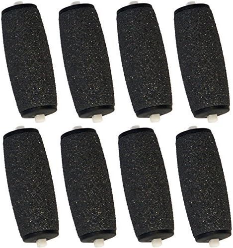 Velvet Replacement Rollers for Scholl Velvet Smooth Express Pedi & Amope Pedi Perfect Electronic Pedicure Foot Files (8 pack) by The Pedi Store