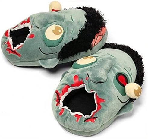 Oryer Comfortable Zombie Head Warm Pokemon Cotton Soft Plush Slipper Grey