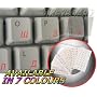 RUSSIAN CYRILLIC KEYBOARD STICKERS WITH YELLOW LETTERING ON TRANSPARENT BACKGROUND