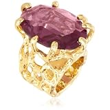 Trina Turk Amethyst Branch Gold Plated Ring, S